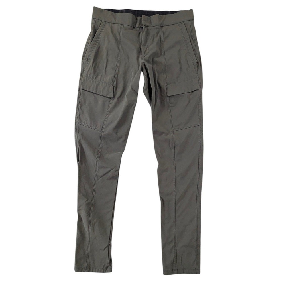 Athleta Women 6 Charcoal Gray Cargo Utility Hiking Slim Jogger Pants 28 Inseam